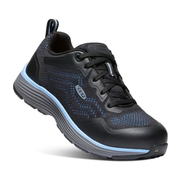 NIB Keen Womens Sparta 2 Black Aluminum Toe Work and Safety Sneakers Size 7 Wide - Picture 1 of 11